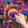 50 New Colorful Neon Graffiti Stickers Bar Neon Waterproof Decorative Stickers