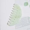 Jade Comb Scratchless Hurtless To Scalp Stone Jade Stone Guasha Comb for Hair