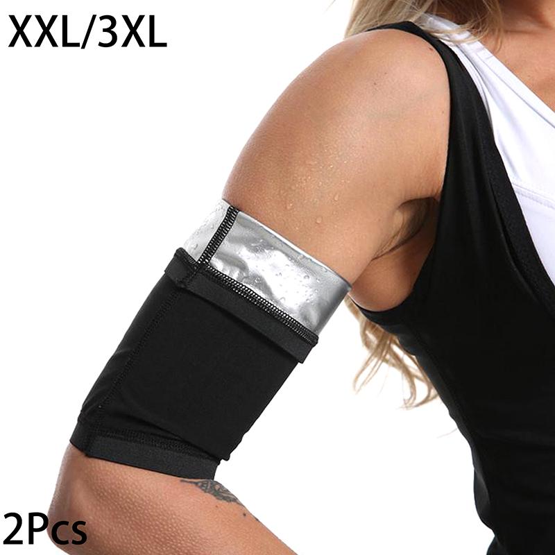 1Pair Arm Slimming Shaper Compression Wrap Sport Sauna Sweat Bands For Weight Loss Women Workout Fitness Arm Fat Burning Strap