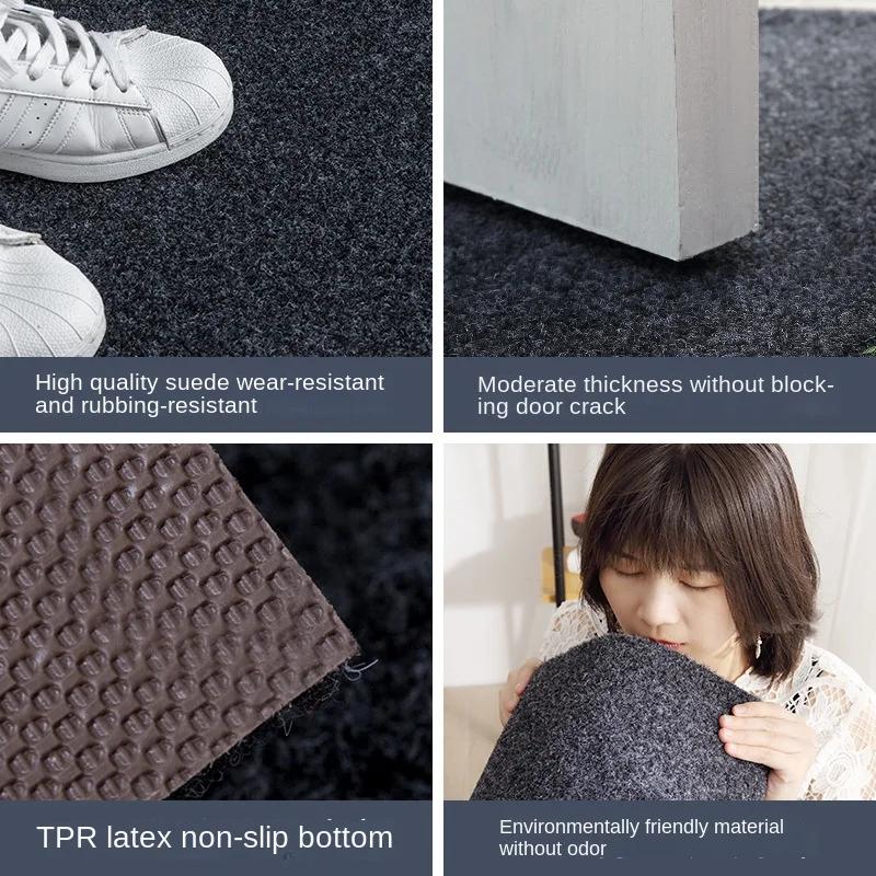 Japanese Minimalist Doormat, Anti-Slip & Scratch-Resistant, Ultra-Thin Design for Outdoor/Indoor Entrance Mats