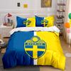 Blue-yellow Sweden Emblem. Bedding Sets Duvet Cover Sets Duvet Covers Pillowcases(1*Duvet Cover 2*Pillowcases Without Duvet Insert)