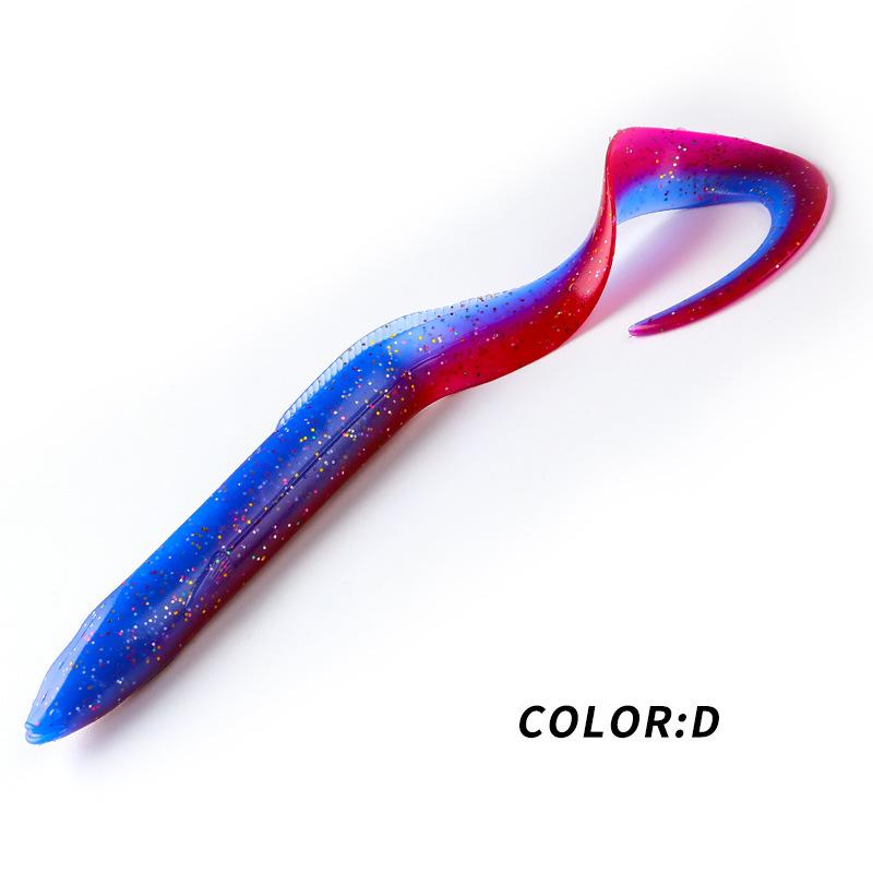 BEARKING Soft Bait Eel Lure with Lead Head Hook, 15cm/20cm for Long Cast Sea Fishing (L45L46)