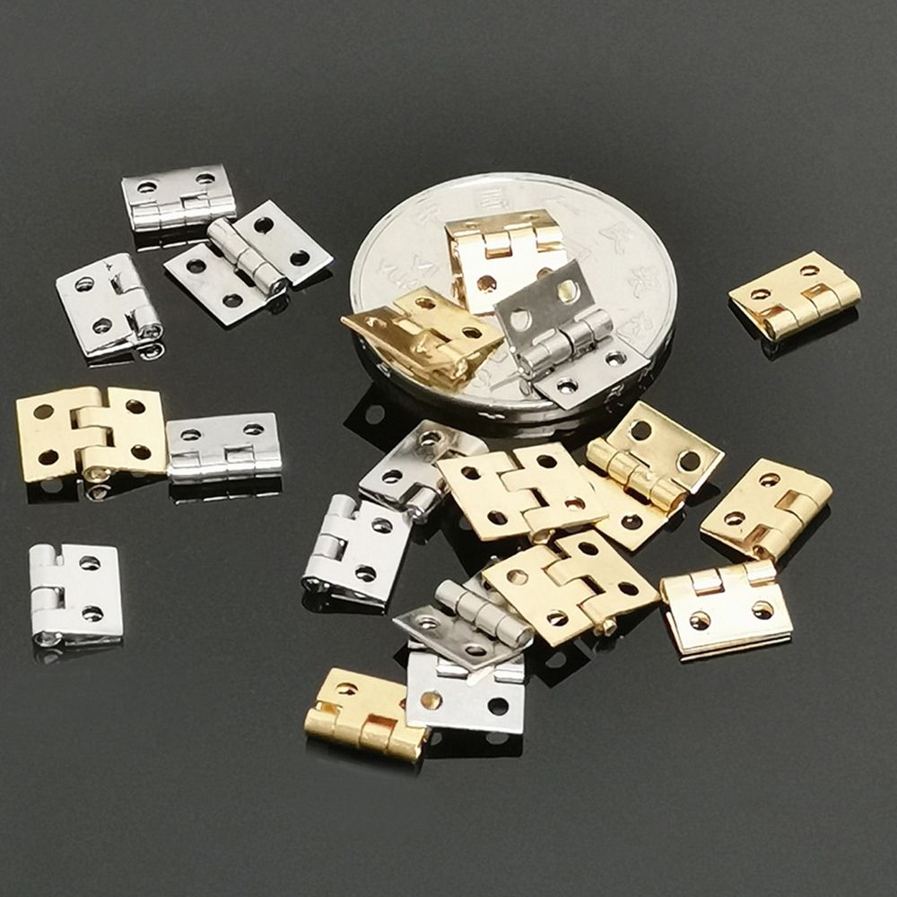 50pcs Hardware Cabinet Cupboard Case Hinge Mini Angle Hinges Gift box Frame Jewelry Case Support