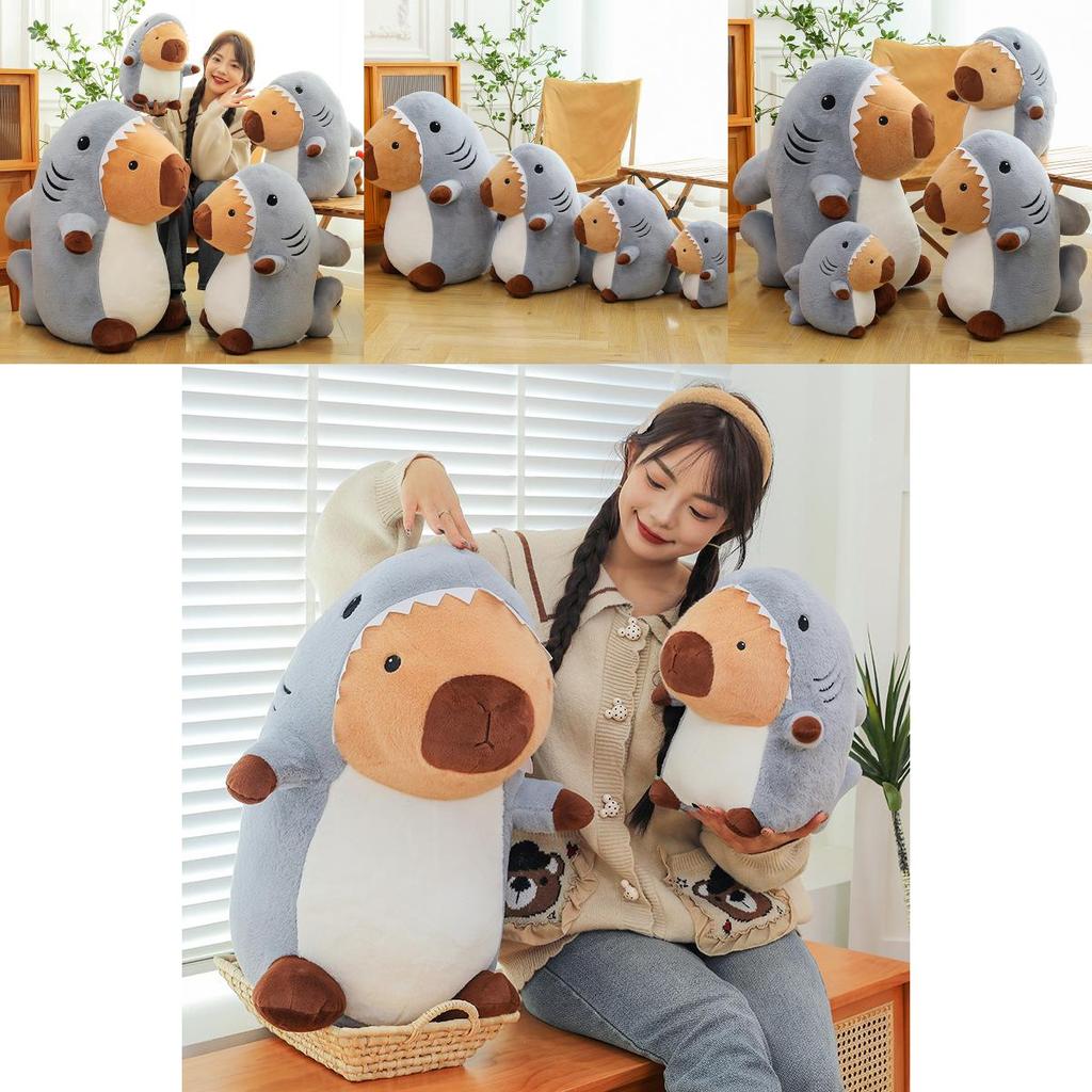 Soft And Cuddly Shark To Capybara Plush Toy Pillow Ideal For Kids And Adults