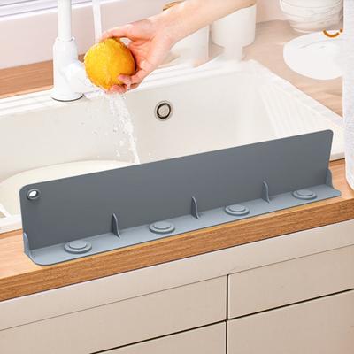 Spülbecken-Wasserschutz, Spritzschutz, wiederverwendbarer Küchenspülenschutz, Silikon-Spritzschutz, Saugnapf-Typ, Wasserbarriere