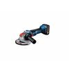X-LOCK GWX 18V-10 Angle Grinder - 2 X 5.0Ah Batteries + GAL 1880 Charger + L-BOXX