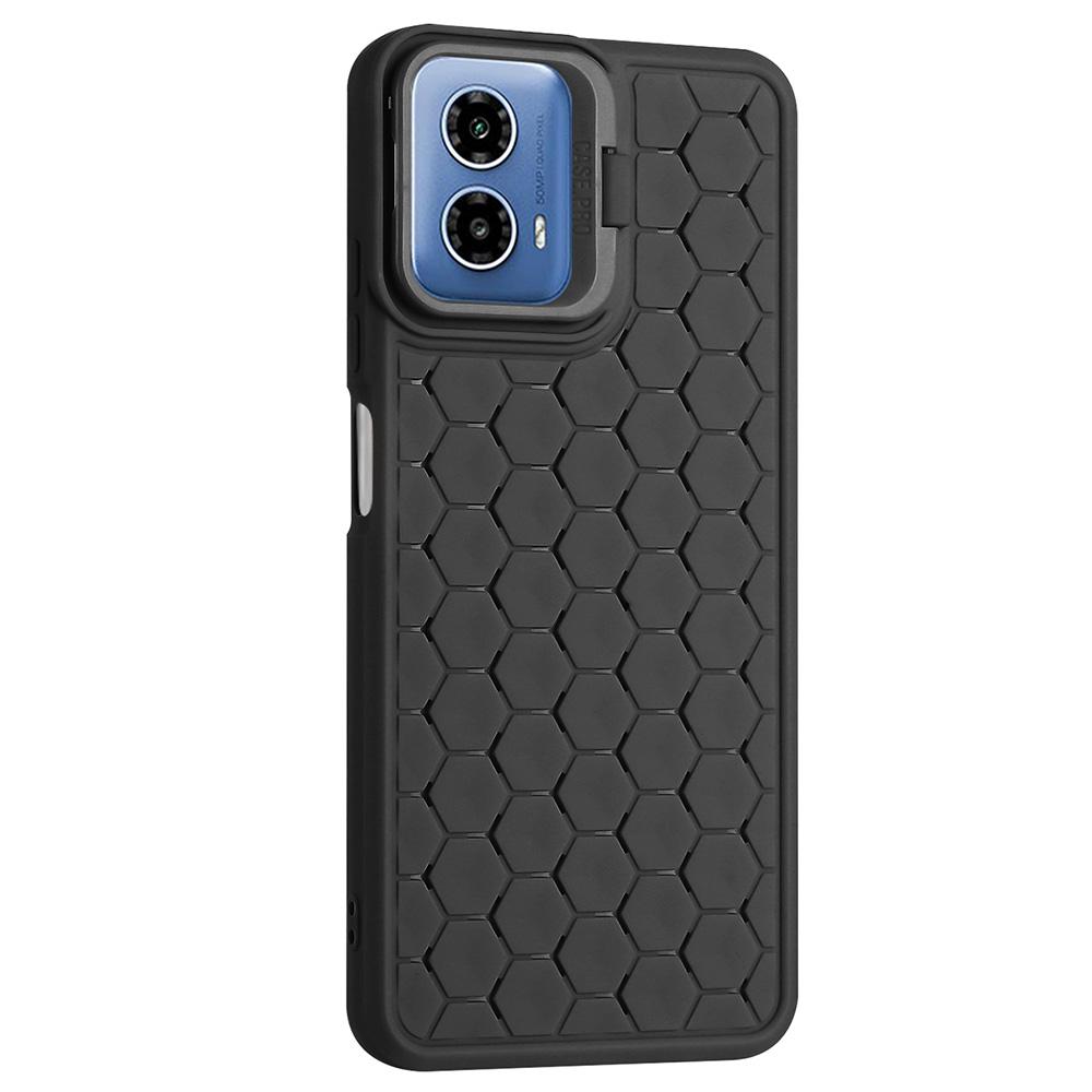 

Чехол для Motorola Moto G45 5G/G34 5G с подставкой, ТПУ чехол для телефона, сотовое отведение тепла Black