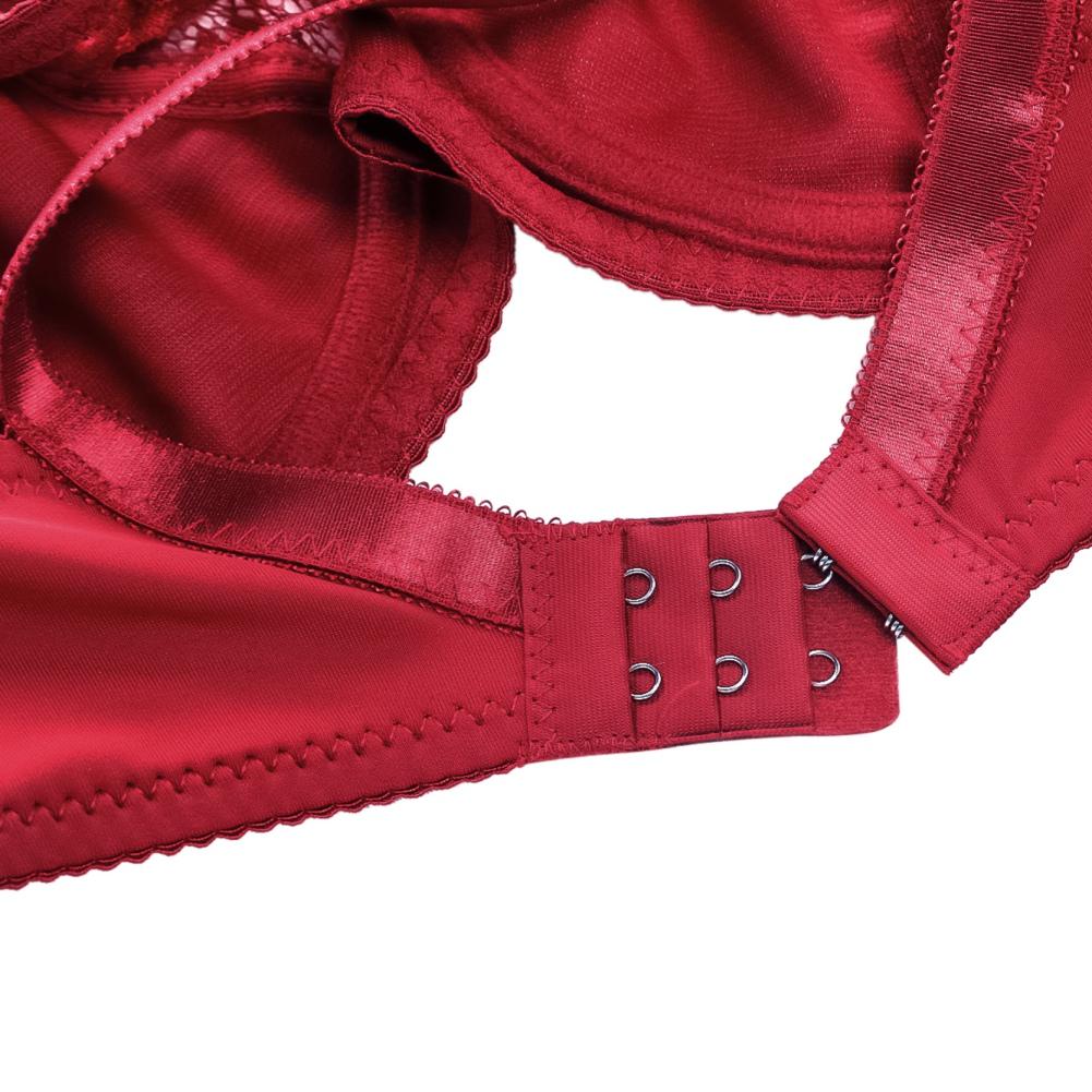 Sutiã de renda feminino bordado floral bralette com aro minimizador sutiãs sem forro 3/4 xícaras sutiã sem enchimento sutiã plus size sutiã