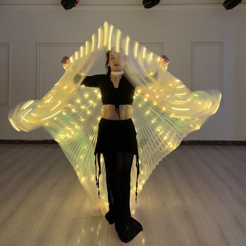Farfalle Fantasy LED Oggetti di Scena con Ali Fosforescenti per Spettacoli Teatrali