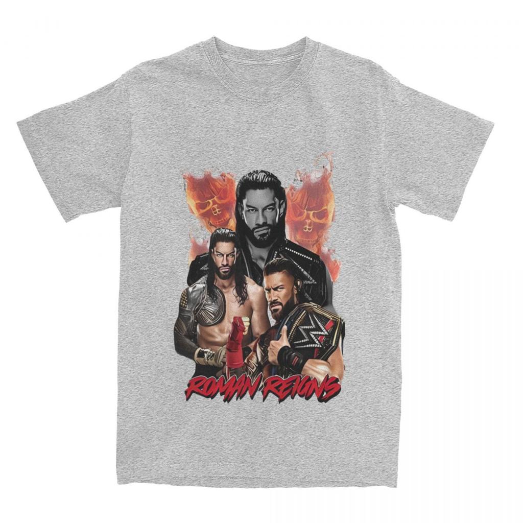 Wrestler Roman Reigns Wrestling Merch T-Shirt for Men Women Funny Pure Cotton Printed Clothes