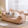 Warm Winter Warm Cat Nest Plush Kitten Puppy Sleeping House Soft Cat Bed Sofa  Spring