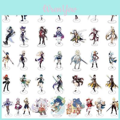 Genshin Impact Barbatos Keqing Barbara Hutao Acrylic Figure Stand Ideal For Decor