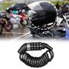 Motorcycle And Bicycle Anti-Theft Chains,4-Digit Password Combination Portable Helmet Lock Cable Lock Durable Steel Wire Rope 2