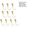 10Pcs Copper Head Pilgrim Hooks 45 Degree Angled Wolf Tooth Design Great Hardness High Pressure Flattened Fishing Hooks