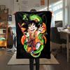 1 Stück Son Goku Druck Flanelldecke, Hohe Qualität für alle Jahreszeiten, Heimdekoration, Wärme und Komfort, Perfekt für Weihnachtsgeschenke