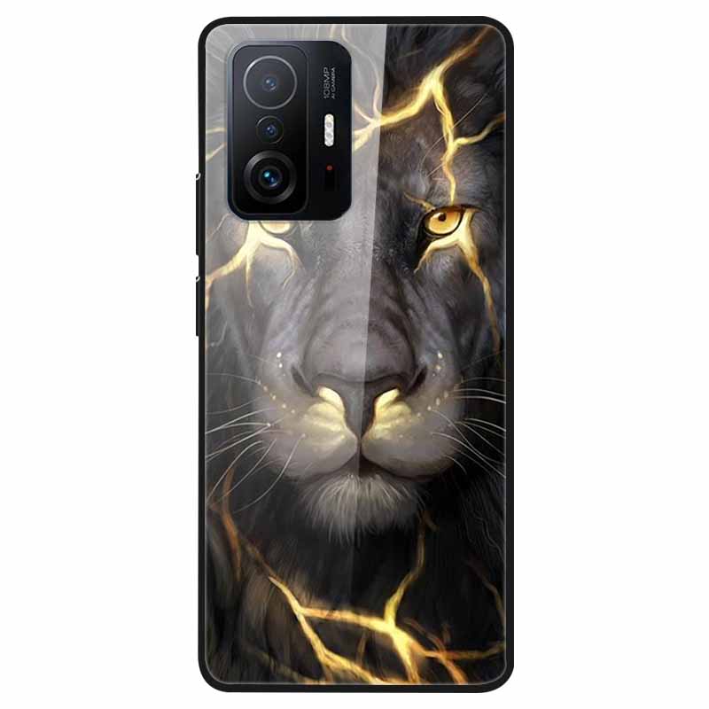 Luxury Case for Xiaomi Mi 11T Pro Cover Tempered Glass Cover for Xiaomi 11T 11 T Pro Phone Case for Xiaomi 11TPro Fundas 2021