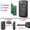 ASK FSK For Citroen C2 C3 C4 C5 C6 Xsara Berlingo For Peugeot 207 307 308 407 607 807 HU83 VA2 CE0536 CE0523 Flip Remote Car Key