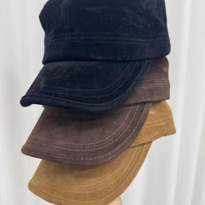 Retro Wildleder Flacher Zylinder - Vielseitige Mode für Damen & Herren, Gesichtsschlankmachend, Hochwertiger Reitstil Malhut.