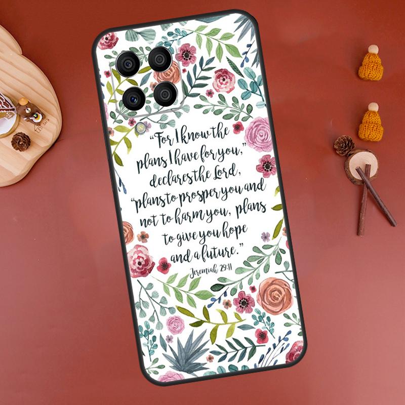 Bible Verse Case For Samsung Galaxy M33 M21 M31 M16 M36 M56 M53 M13 M12 M32 M52 M15 M55 M14 M35 M34 M54
