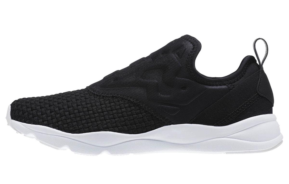 Reebok Furylite Slip On Плетеные Черные Женские CM9809 36