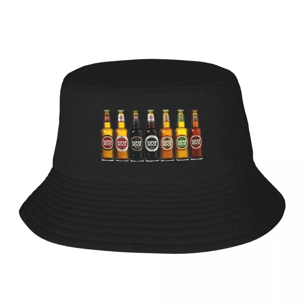 Cappello Secchiello Super Bock Cappello Panama Cappelli Bob Bambini Cappelli da Pescatore Autunnali Hip Hop da Esterno per Spiaggia Pesca Cappellini Unisex