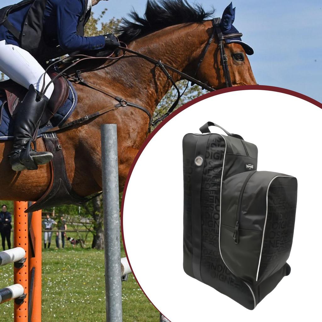 Professional Tall Boot Bag for Horse Riding Waterproof Oxford Cloth Equestrian Equipment Storage Dustproof Travel Carry Case