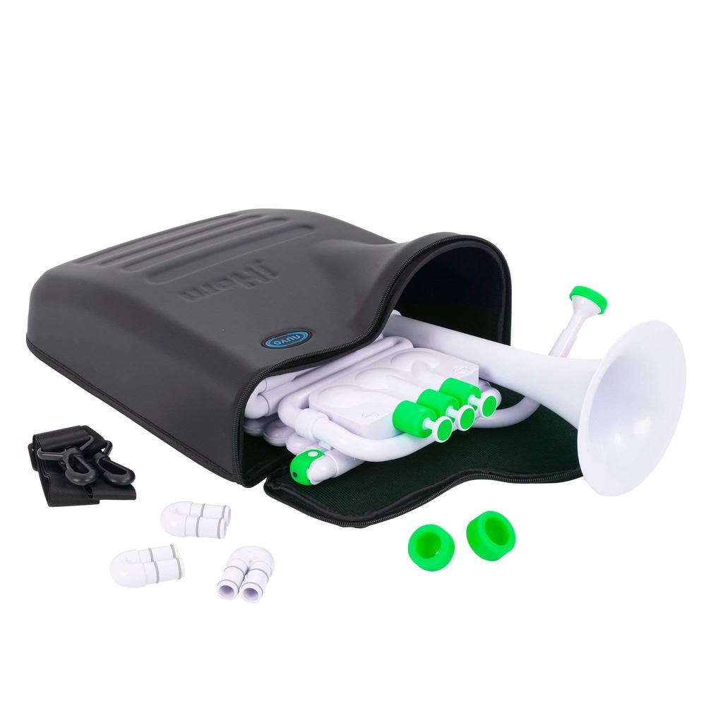 NUVO Plastic Wind Instrument jHorn N610JHWGN with a dedicated Bb/C White/Green [Comes semi-hard case] [ ]