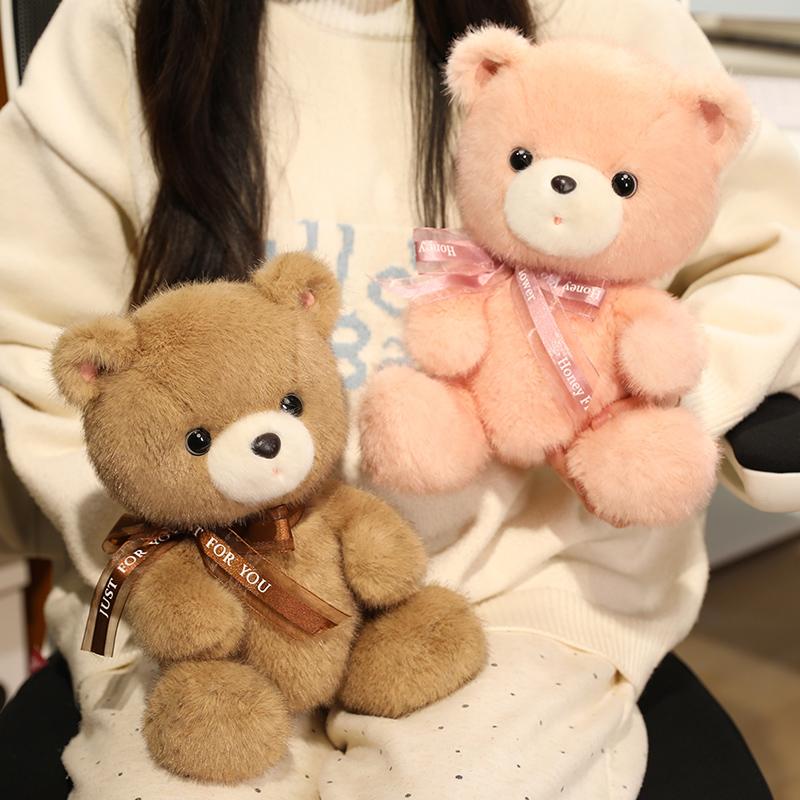 23/35CM Lovely Classic Teddy Bear Plush Toys Kawaii Mini Bear Plushie Pillow Stuffed Soft Dolls for Kids Girls Lover Gifts