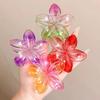 New Gradient Flower Hair Claw Clips Non-Slip Hair Clips for Women Cute Shark Clips Hawaiian Hair Flower Clip Large Plumeria