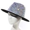 Retro Hipster Fashion Shiny for Rhinestone British Hat Jazz Outdoor Trend Women
