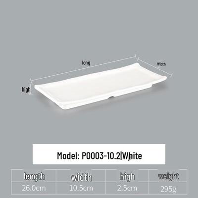 Handon Food-Grade Melamine Rectangular Plate Set