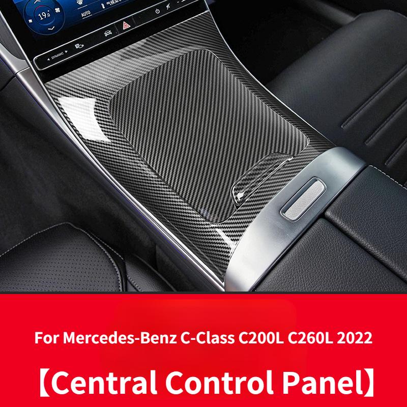 For Mercedes-Benz C-Class C200L C260L 2024 Interior Sticker Air Outlet Decoration Center Console Water Cup Holder Window Panel