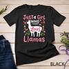 Llama Just a Girl Who Loves Llamas Llama Lover Gift Unisex T-shirt