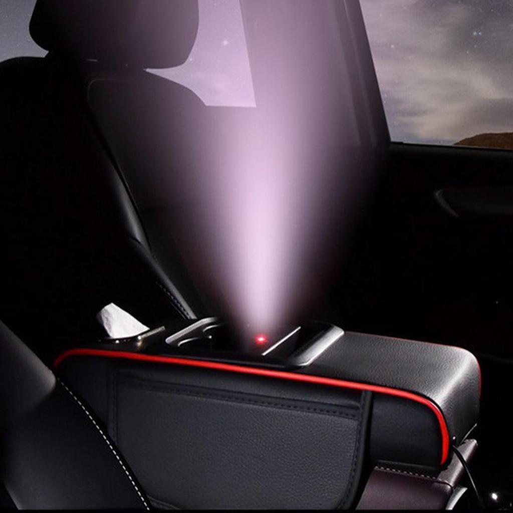 Armrest Organizer For Car With Cup Holder Projector Light Multifunctional Car Seat Storage Box For Truck RV Sedan Automotive