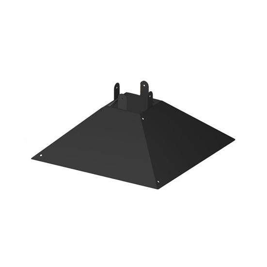 

17 Inch Large Squirrel Baffle for Bird Feeder Pole Outside Pole Mount Bird House Square Guard Metal Squirrel Proof Baffle чёрный