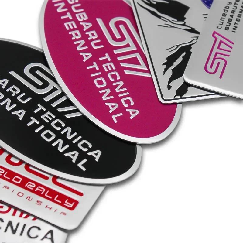 1Pc Alloy Car Body Side Emblem Sticker Trunk Badge Decals for Subaru Logo Outback Impreza Forester Levorg XV STI Ascent Legacy VV333