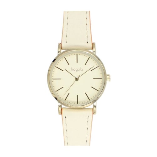 

Fragola Two-Tone Band Watch N02122S-1 IV/OR Women s Ivory