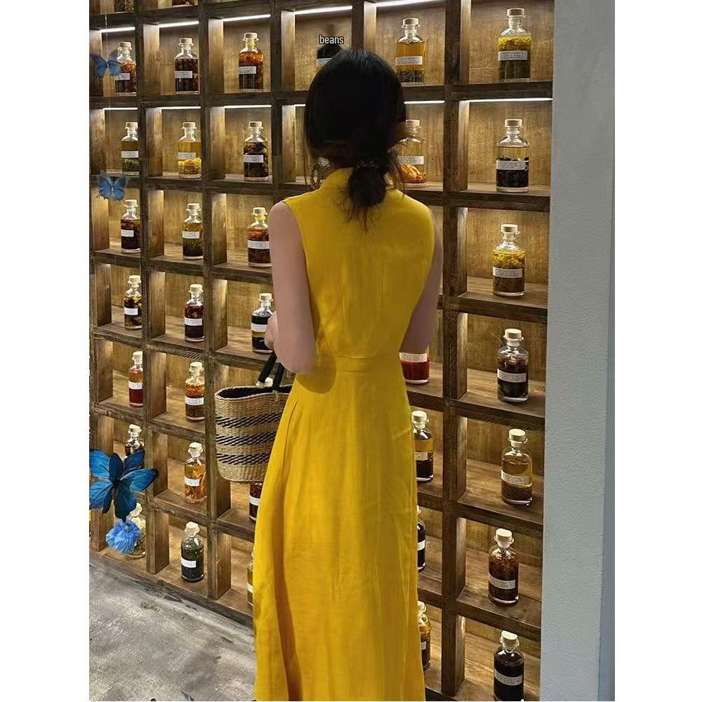 Elegant Yellow Linen Dress: Summer 2026 Women's Fashion