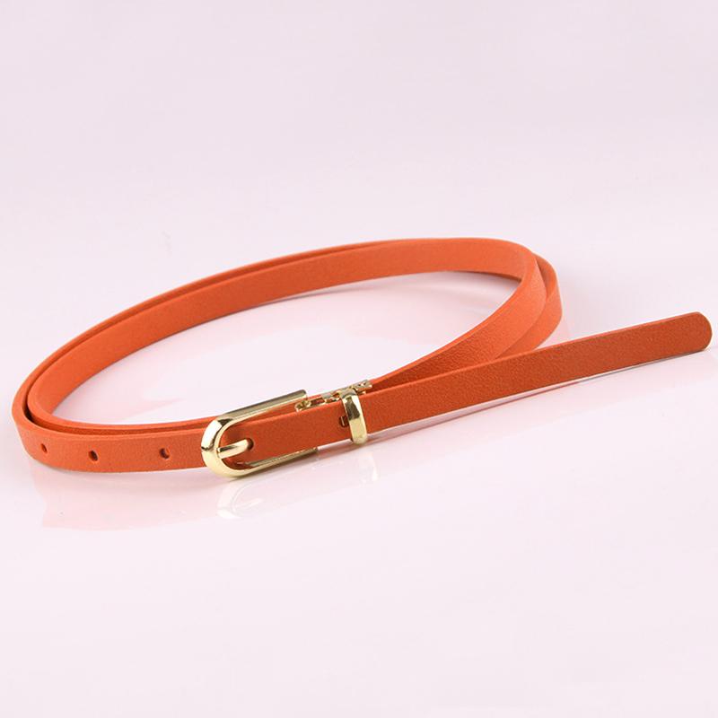 1Pc Solid Color Ladies Skirt Skinny Leather Thin Women Fashion Dress Waist Belt