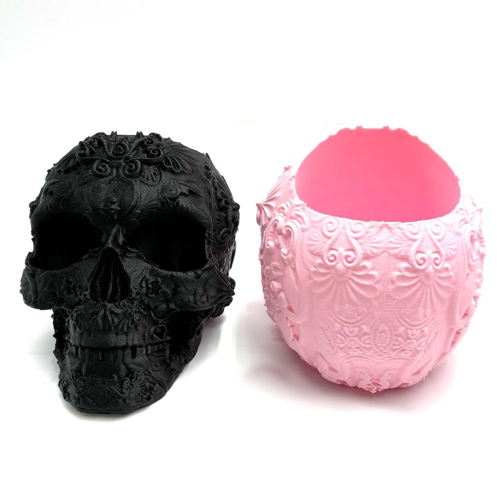 Skull Makeup Brush Holder