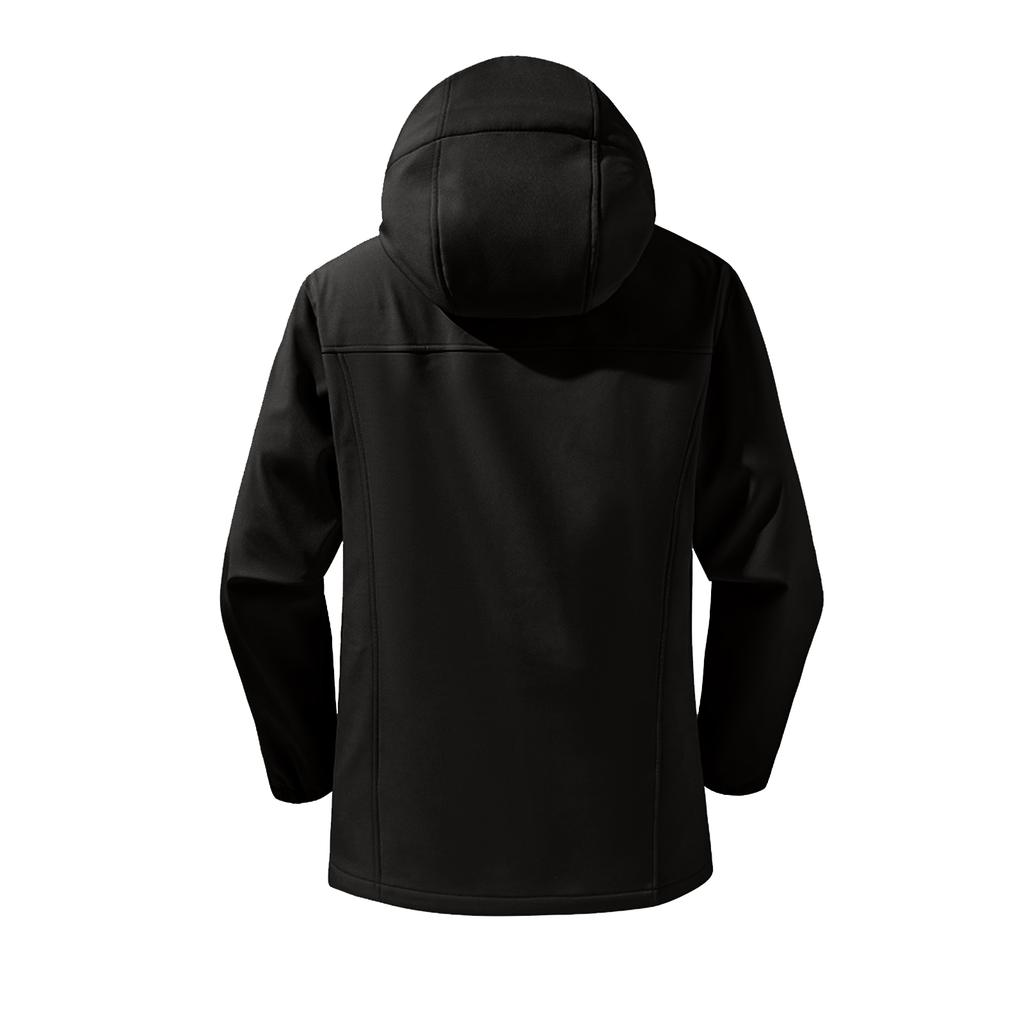 Men's And Women's Casual Solid-color Soft-shell Windbreaker, Outdoor Windproof And Waterproof Hooded Windbreaker