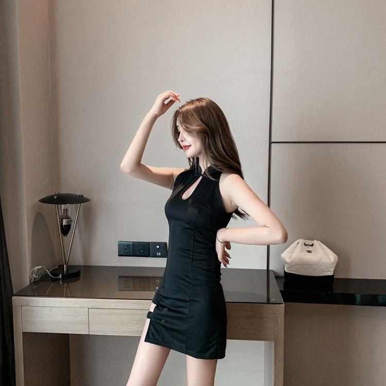 Retro Girlish Slim Fit Runway Qipao Bodycon Dress