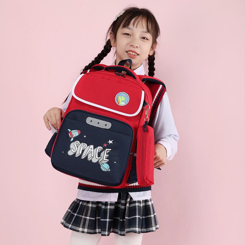 Cute And Simple Nylon School Backpack For Boys And Girls With Ergonomic Design