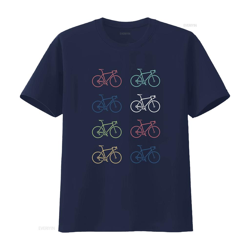 Retro Road Bike Bicycle T Shirt Available in Multiple Colors for  vintage Washed Breathable Top For Everyday Wear Stretched