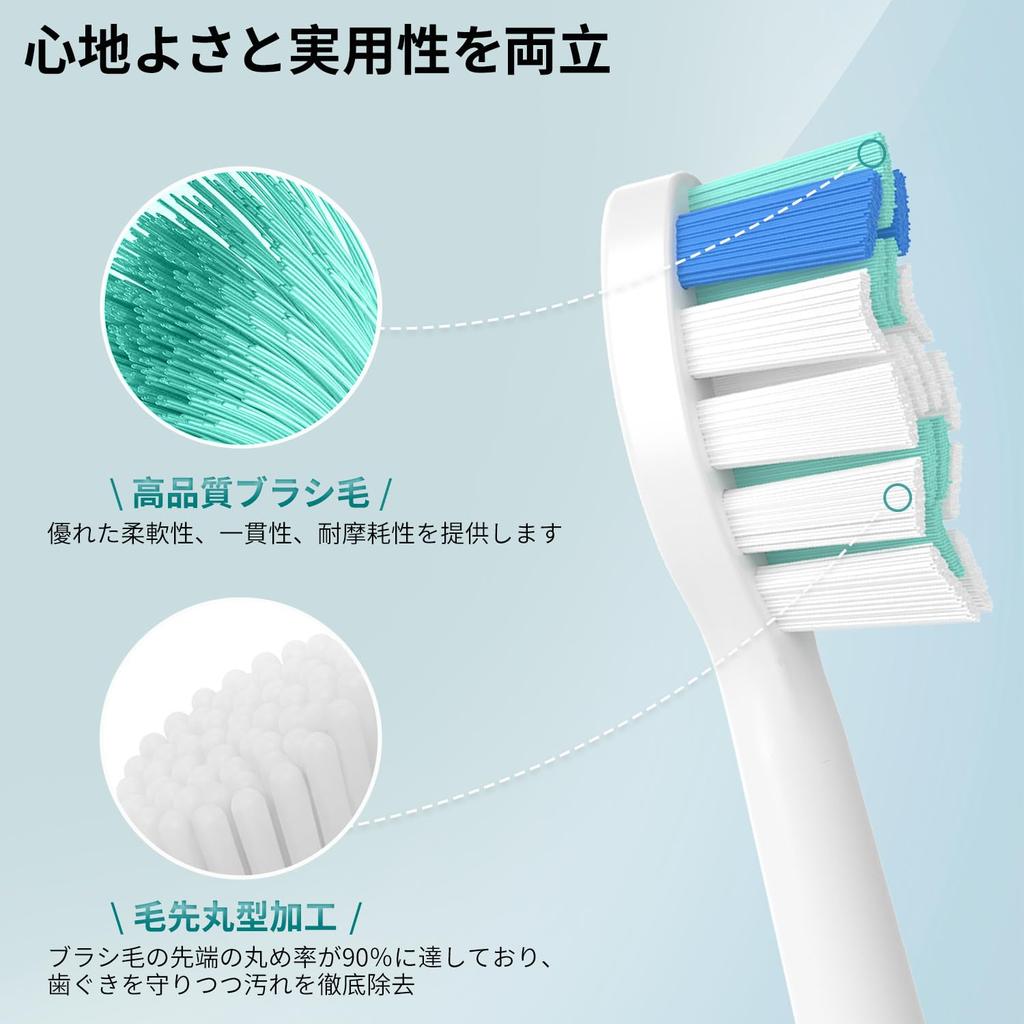 BOVVSLE Electric Toothbrush Replacement Brushes for Philips Sonicare DiamondClean with White of [2025 Model] Cover, (Pack 10)