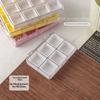 Nail Art Storage Box 6/12 Grids Eco-Friendly Plastic Case for Nail Rhinestones Beads DIY Craft Manicure Use