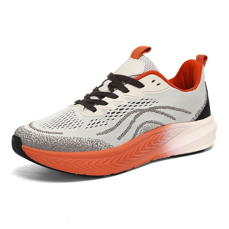 

Wide palm big head shoes Barefoot without squeezing feet Sneakers Men s thick sole shock absorption Wide last Outdoor running shoes Large size 46