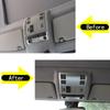 ABS Carbon Fiber Car Interior Roof Reading Light Panel Decoration Cover Stickers For BMW X3 E83 2003-2010 Car Styling