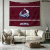 Colorado Avalanche Wall Tapestry Aesthetic Wall Hanging Printed Fabric Blanket Decorative Tapestries for Bedroom Living Room Home Decor