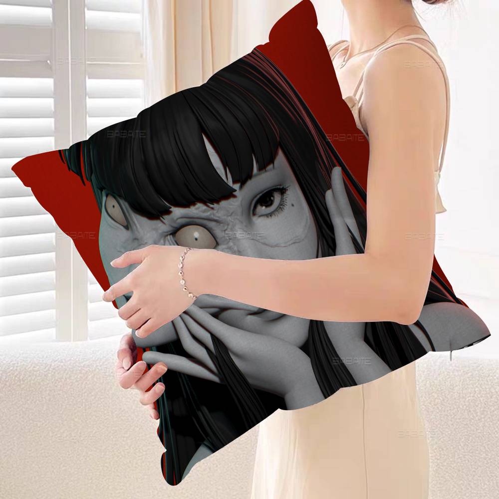 

Anime Tomie Junji Ito Stitch Lucky Dragon Pillow Cover Sofa Cushion Cover Home Room Decoration Children Gift 30x30 cm